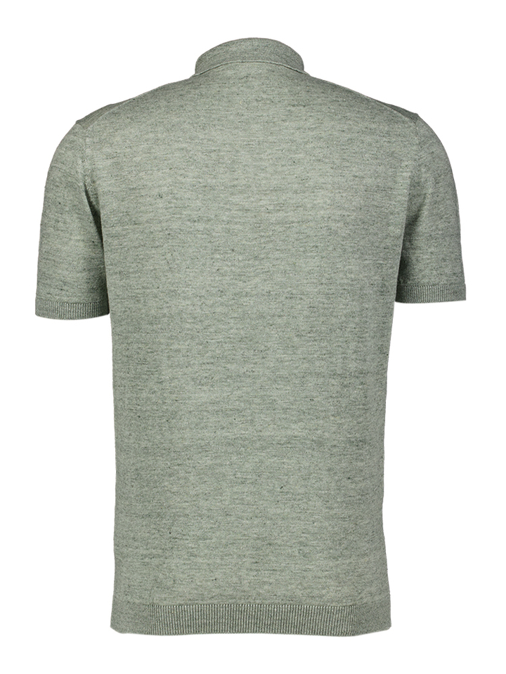 Groene linnen polo Gentiluomo
