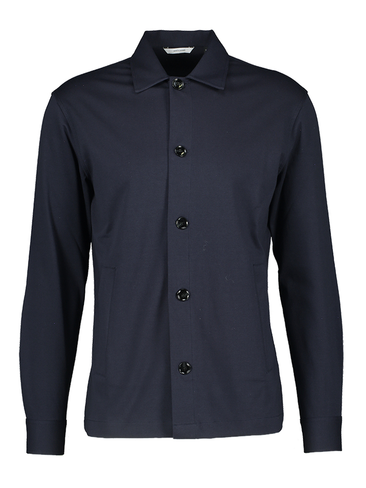 Blauw hemd lange mouw Gentiluomo