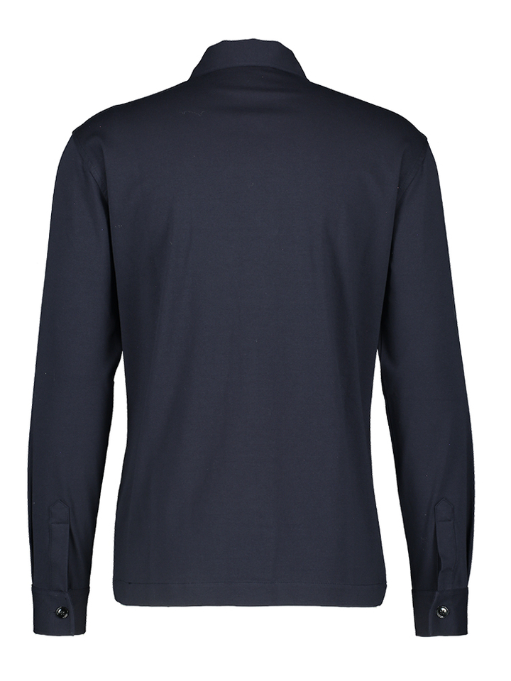 Blauw hemd lange mouw Gentiluomo