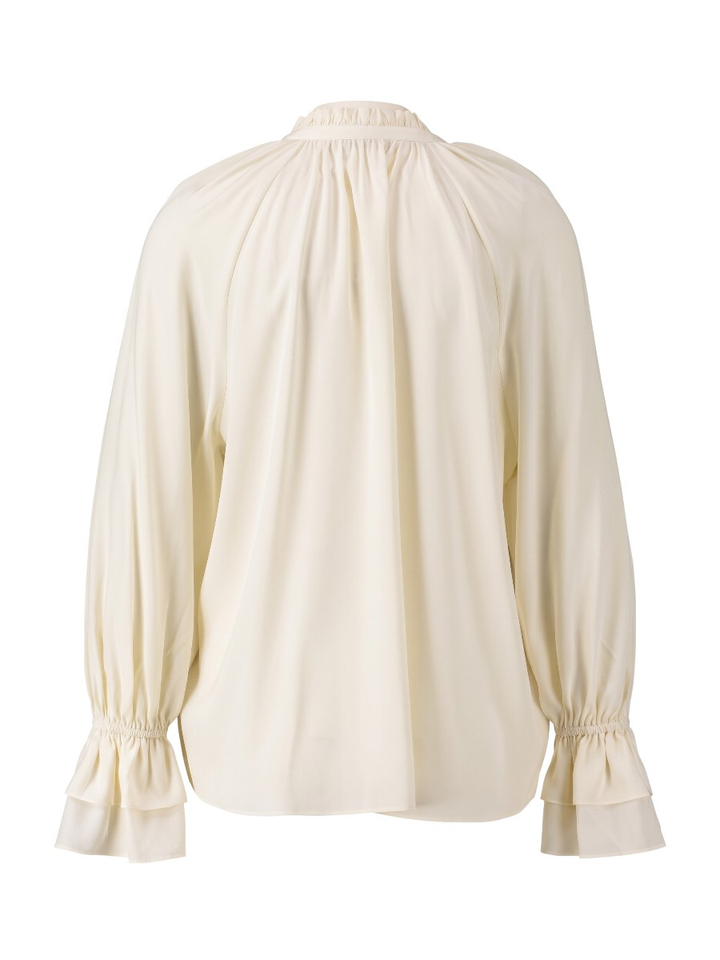 Beige bloes in zijde Herzen's
