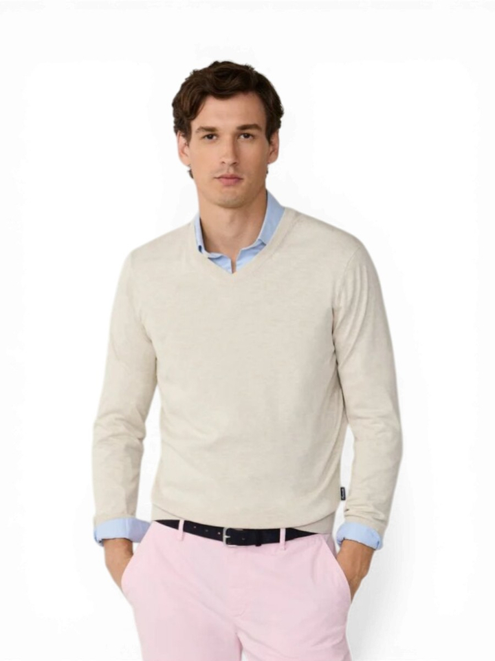 Beige trui Faconnable 