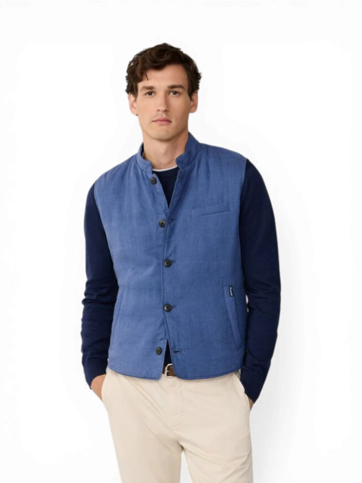 Blauwe omkeerbare bodywarmer Faconnable