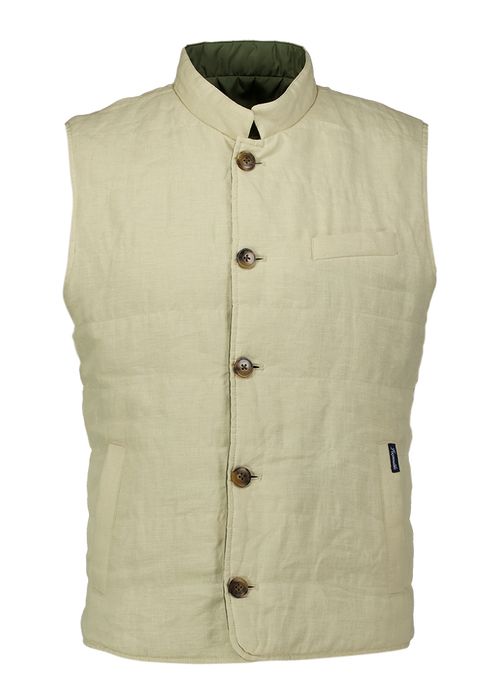 Beige bodywaarmer met knoopsluiting Faconnable