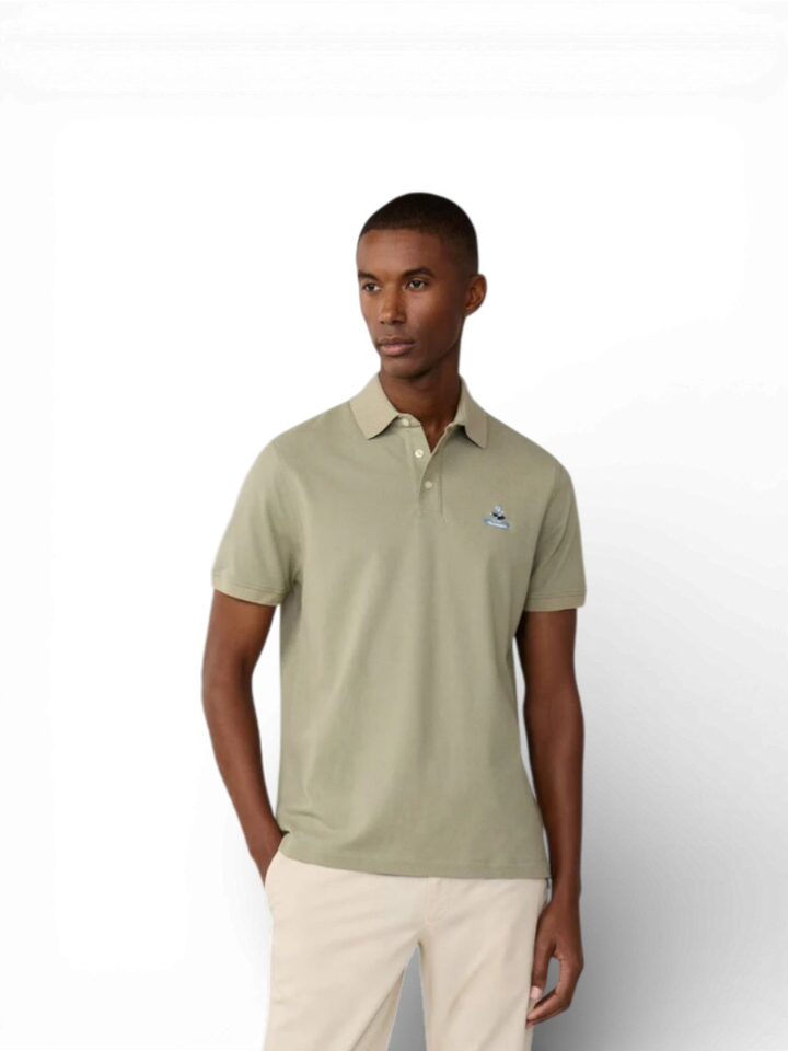 Kaki groene polo Faconnable
