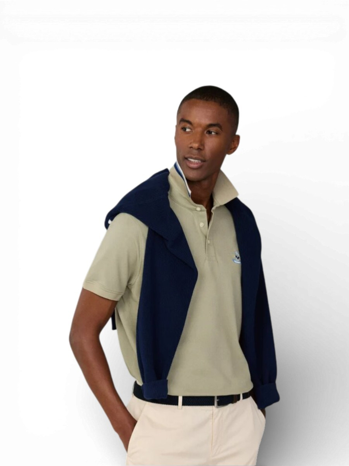 Kaki groene polo Faconnable