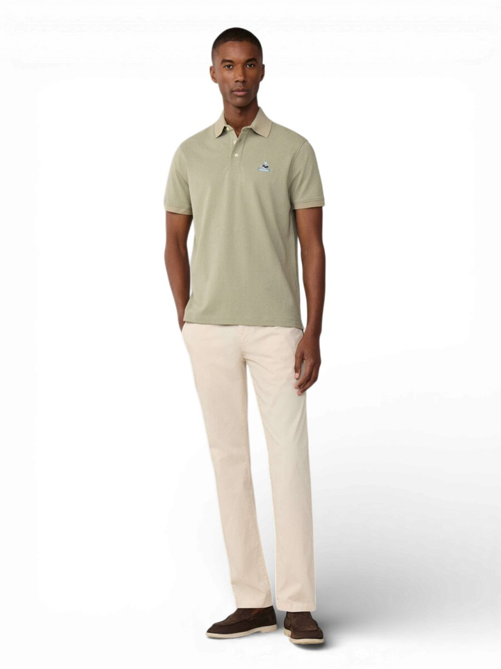 Kaki groene polo Faconnable