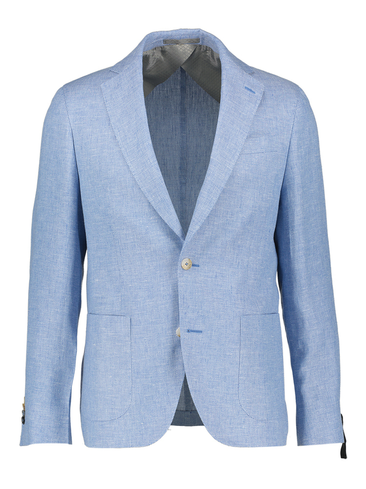 Blauwe linnen blazer Star Easy Sand 