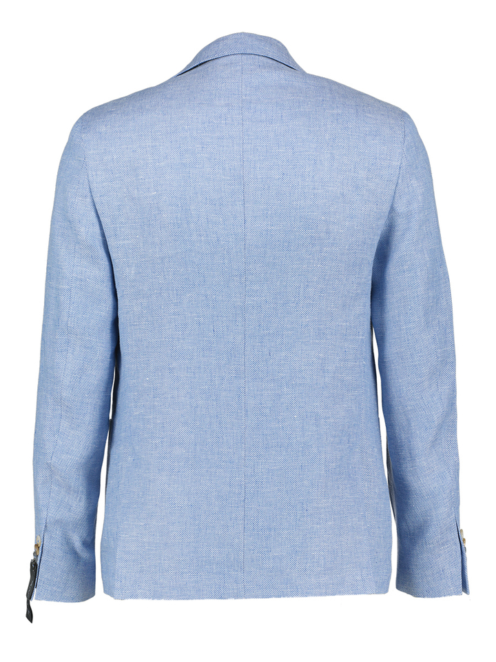 Blauwe linnen blazer Star Easy Sand 