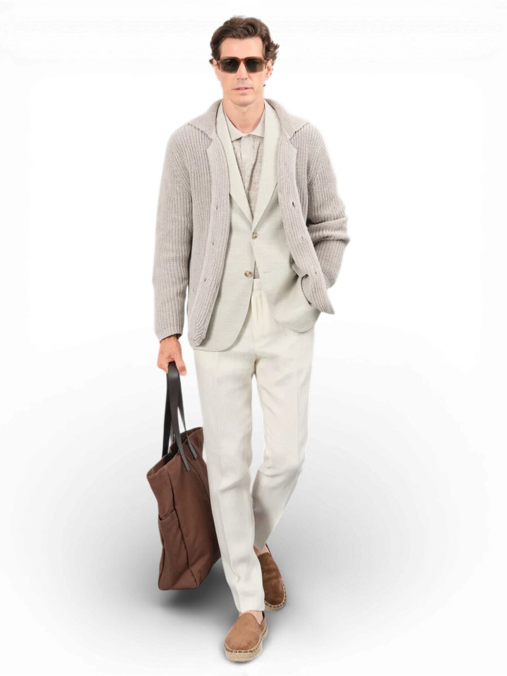 Grijze blazer B Star Easy Sand