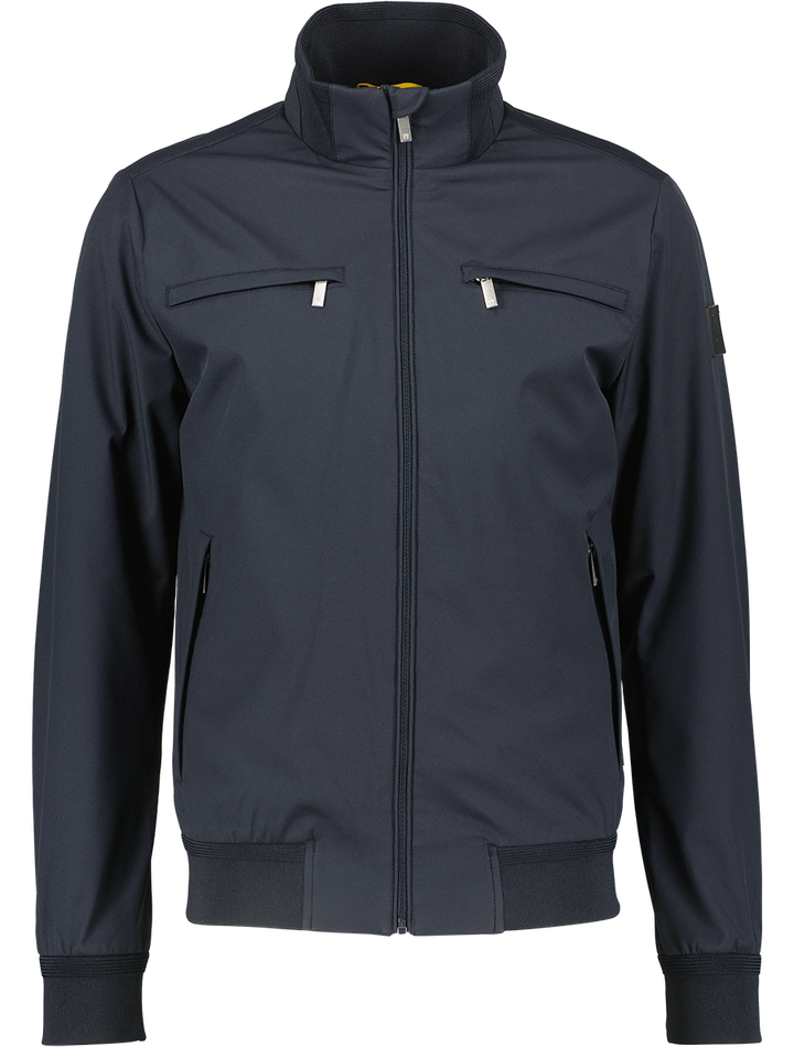 Donkerblauwe regenjas Agiato