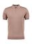 Donker vieuw roze polo met korte rits Seven Dials 