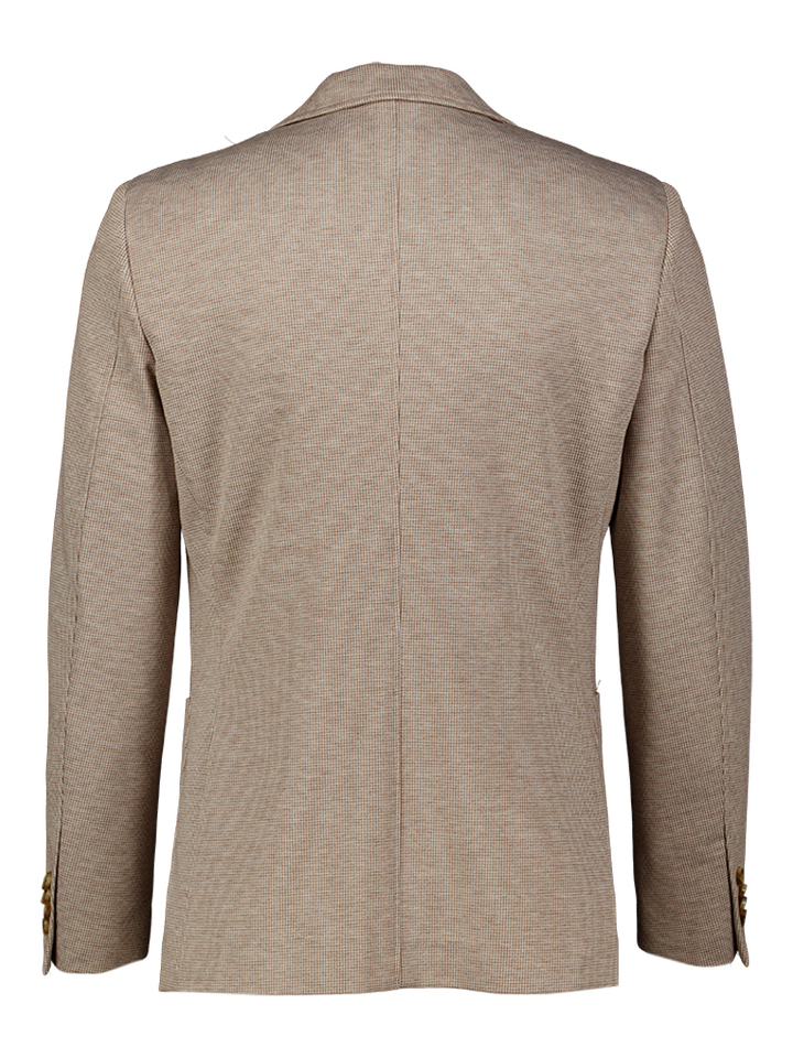 Beige blazer met ruitmotief Brandley Seven Dials 