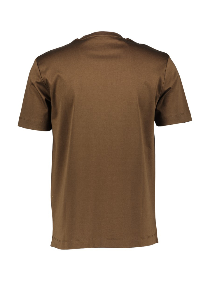 Donkerbruine katoenen T-shirt Nalon Seven Dial 