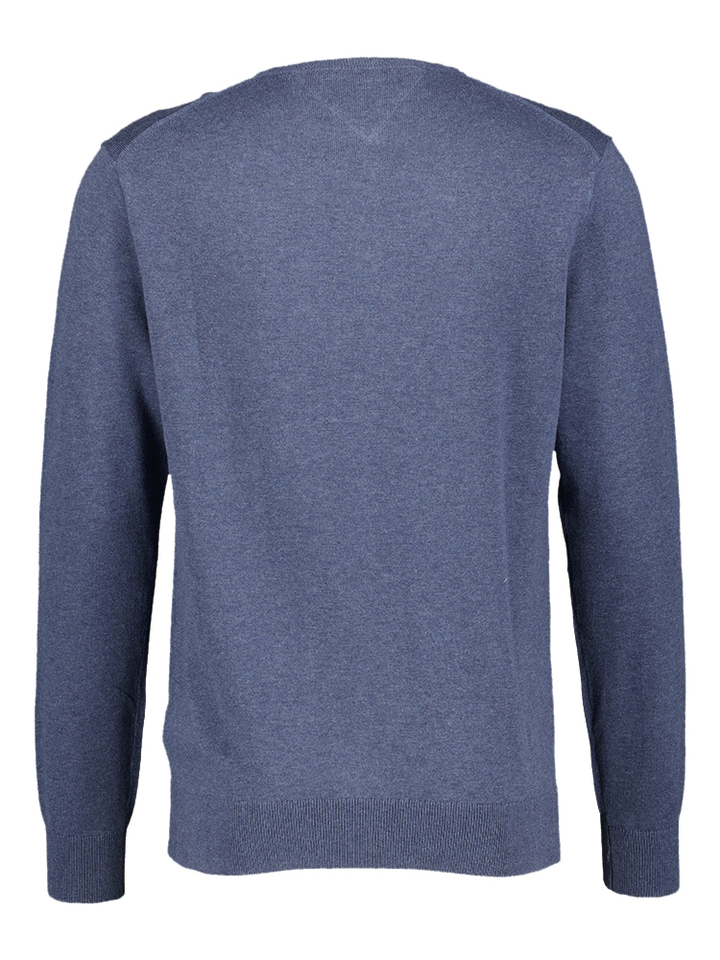 Blauwe trui met ronde hals Tommy Hilfiger