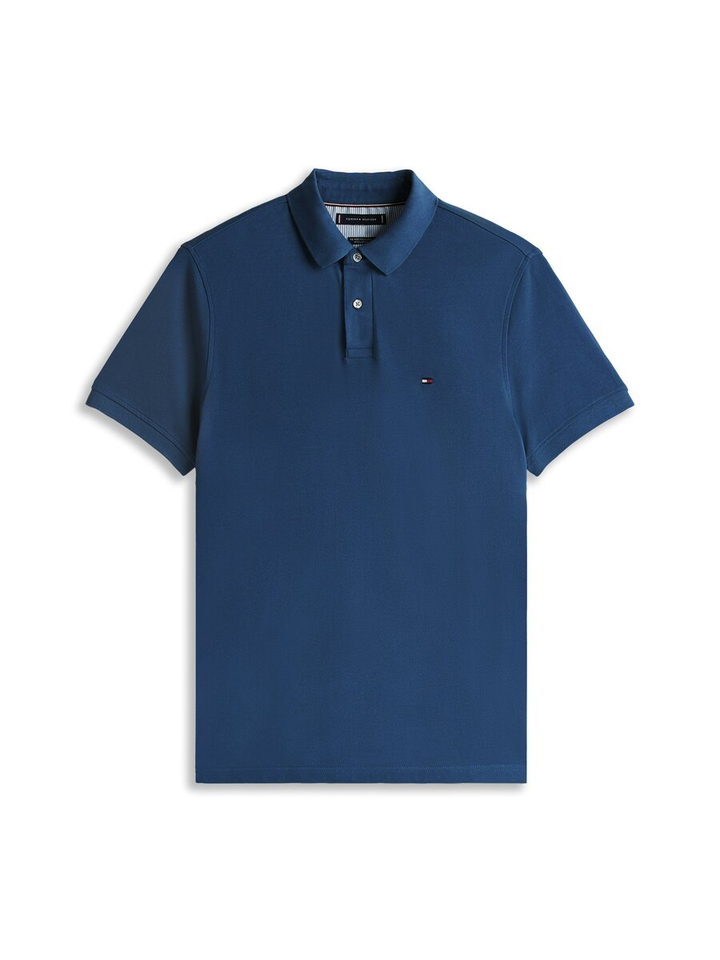 Blauwe polo met knoopsluiting Tommy 