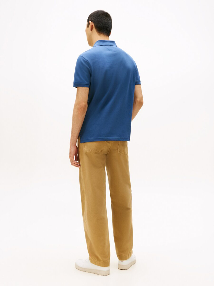 Blauwe polo met knoopsluiting Tommy 