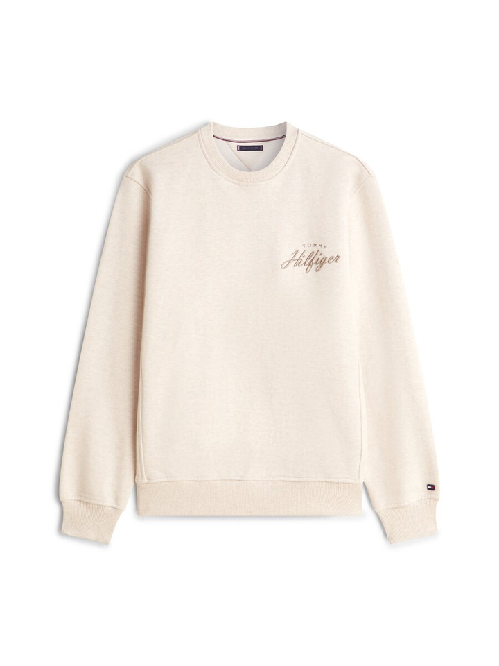 Beige trui met logo Tommy