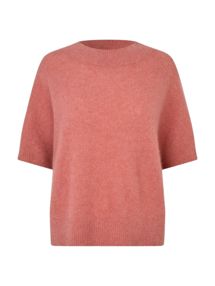 Vieux roze wollen trui met korte mouwen Doanna Six Ames 