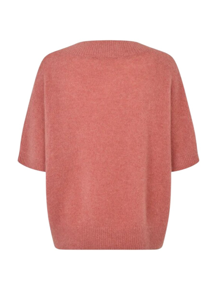 Vieux roze wollen trui met korte mouwen Doanna Six Ames 