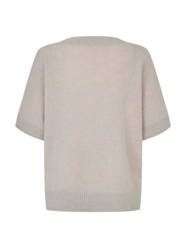 Beige wollen trui met V-hals Dana Six Ames 