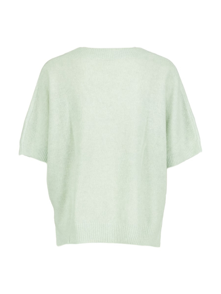 Pastel groene wollen trui Dana Six Ames 