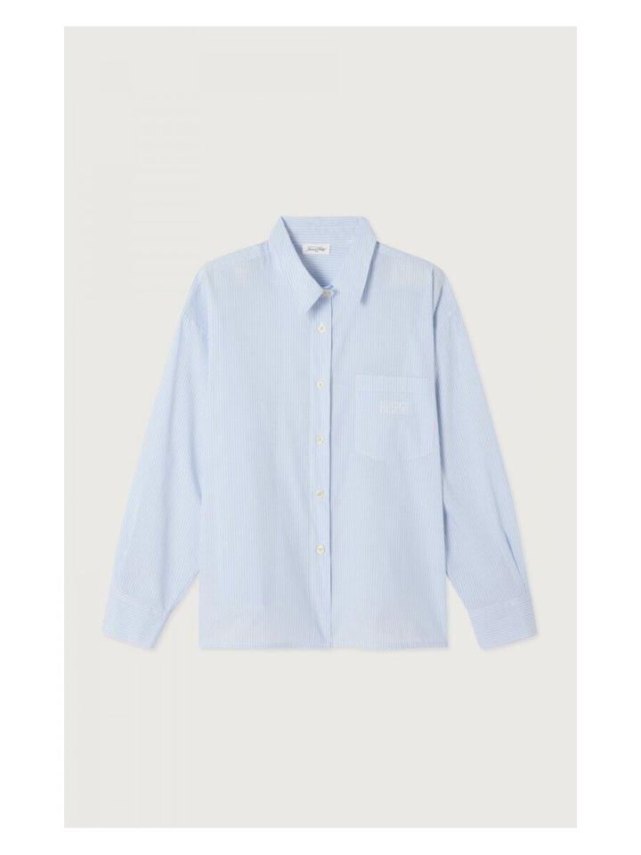 Blauwe gestreepte bloes Elu American Vintage