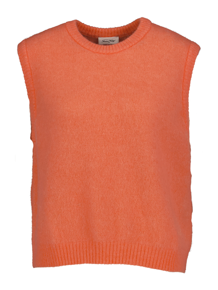 Zalmkleurige trui zonder mouwen Vito American Vintage