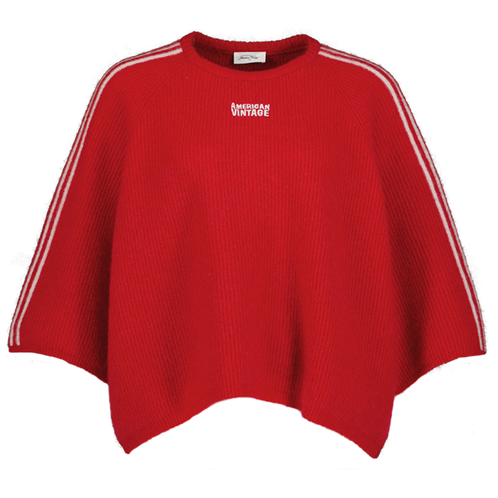 Rode trui met streep detail Vito American Vintage