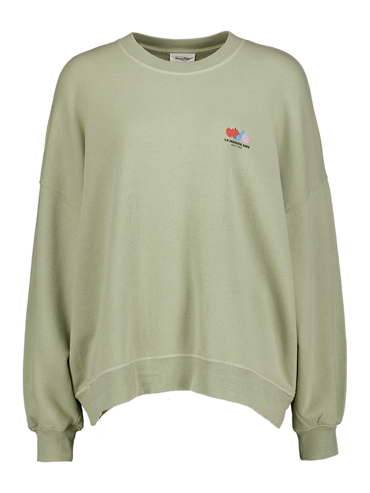 Groene sweater met logo print Atu American Vintage