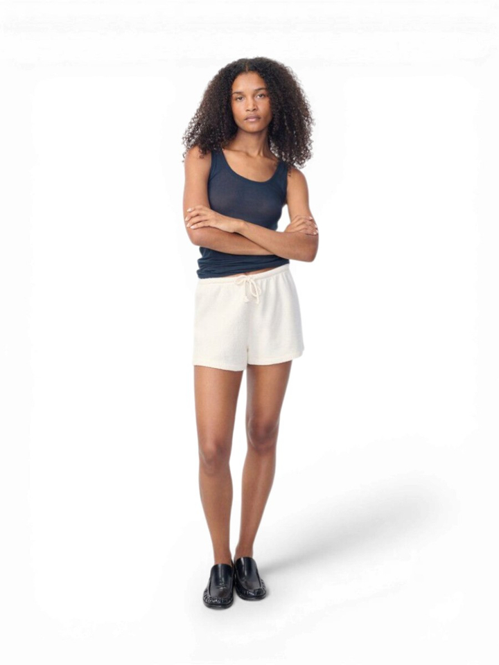 Ecru short in badstof Boby American Vintage 