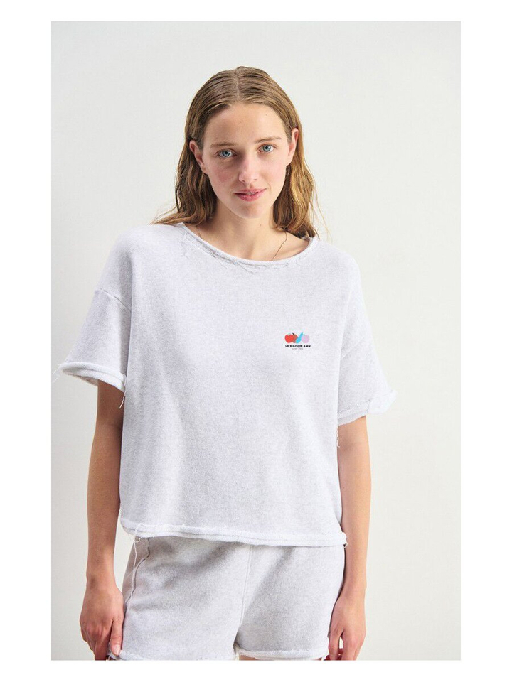 Grijze t-shirt met logo print Atu American Vintage