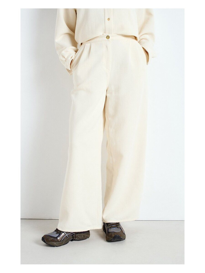 Ecru broek loose fit Afa American Vintage