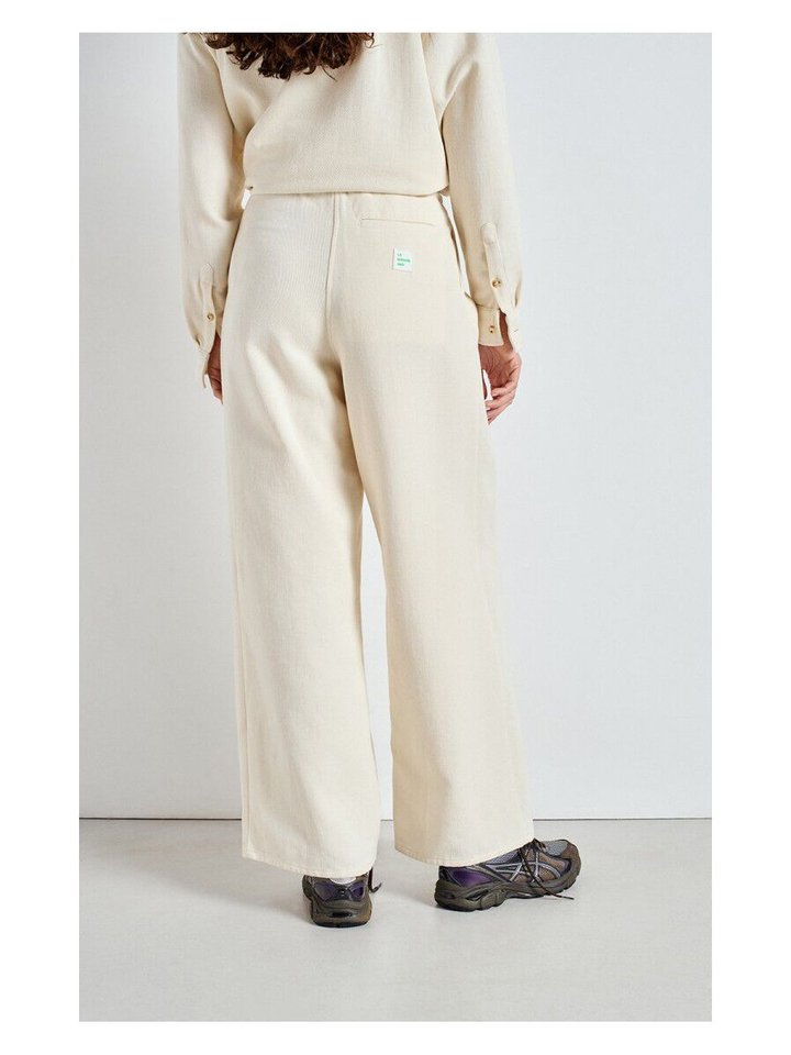 Ecru broek loose fit Afa American Vintage