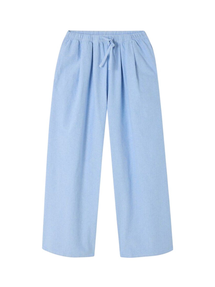 Blauwe katoenen broek met elastiek American Vintage