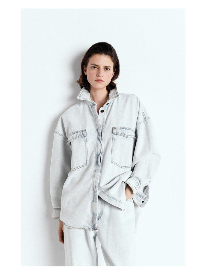 Blauwe jeans jas Joy American Vintage