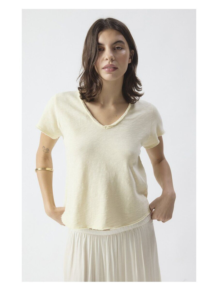 Vintage gele t-shirt American Vintage 