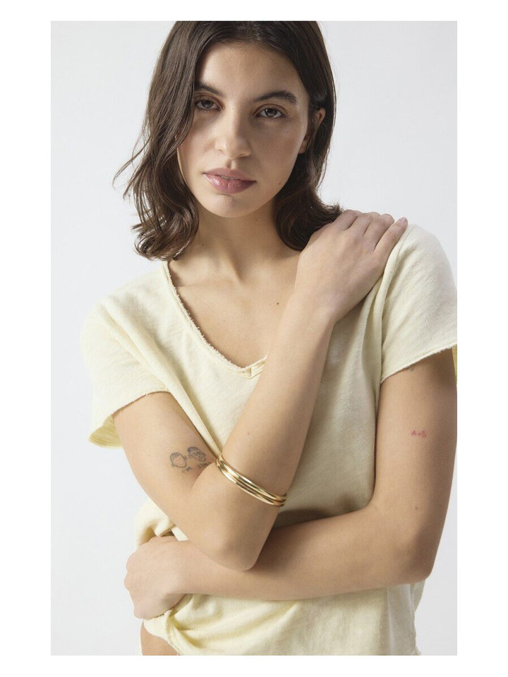 Vintage gele t-shirt American Vintage 