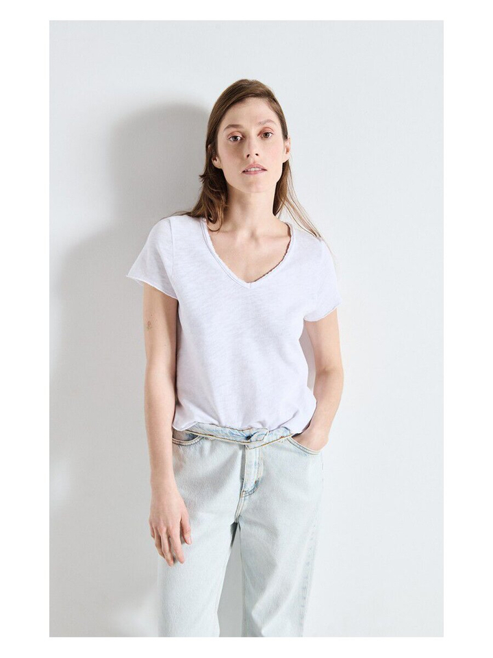 Witte t-shirt American Vintage 