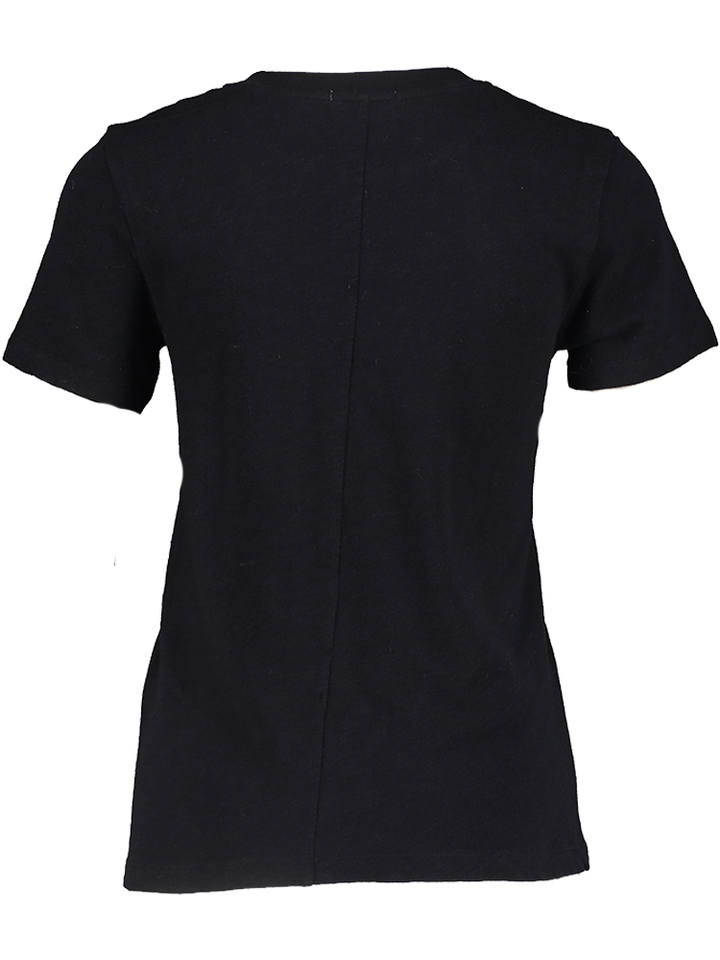 Zwarte katoenen t-shirt Son American Vintage