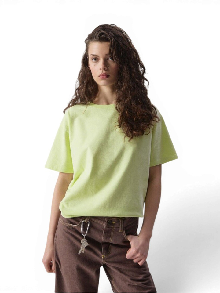 Geel groene Fiz t-shirt American Vintage