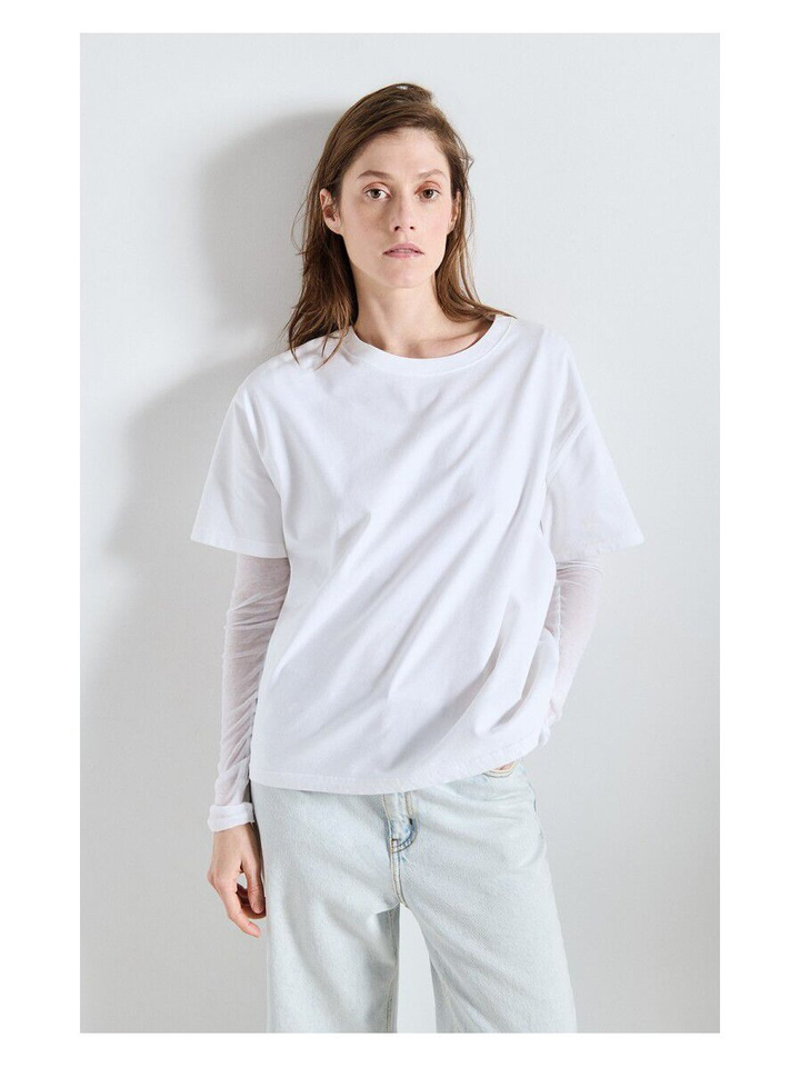 Witte t-shirt Fiz American Vintage