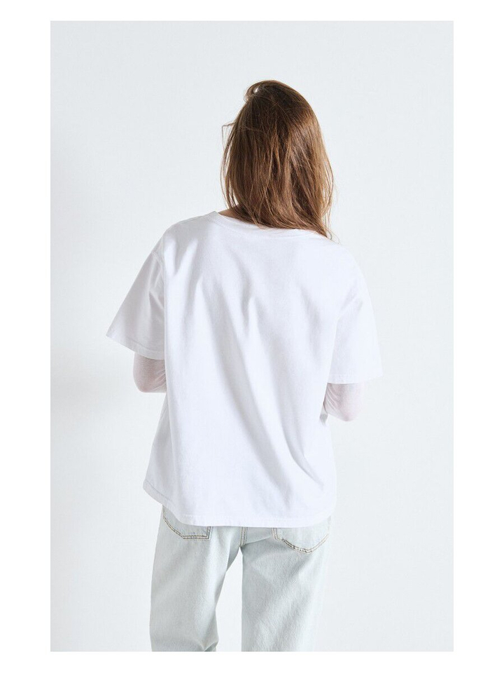 Witte t-shirt Fiz American Vintage