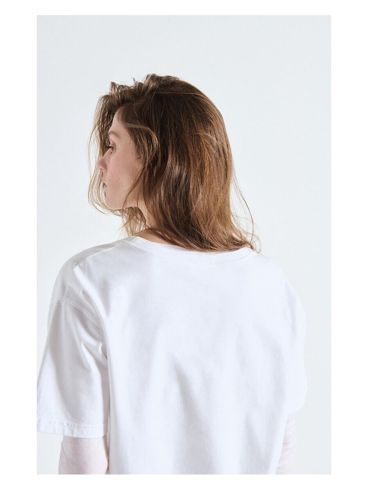 Witte t-shirt Fiz American Vintage
