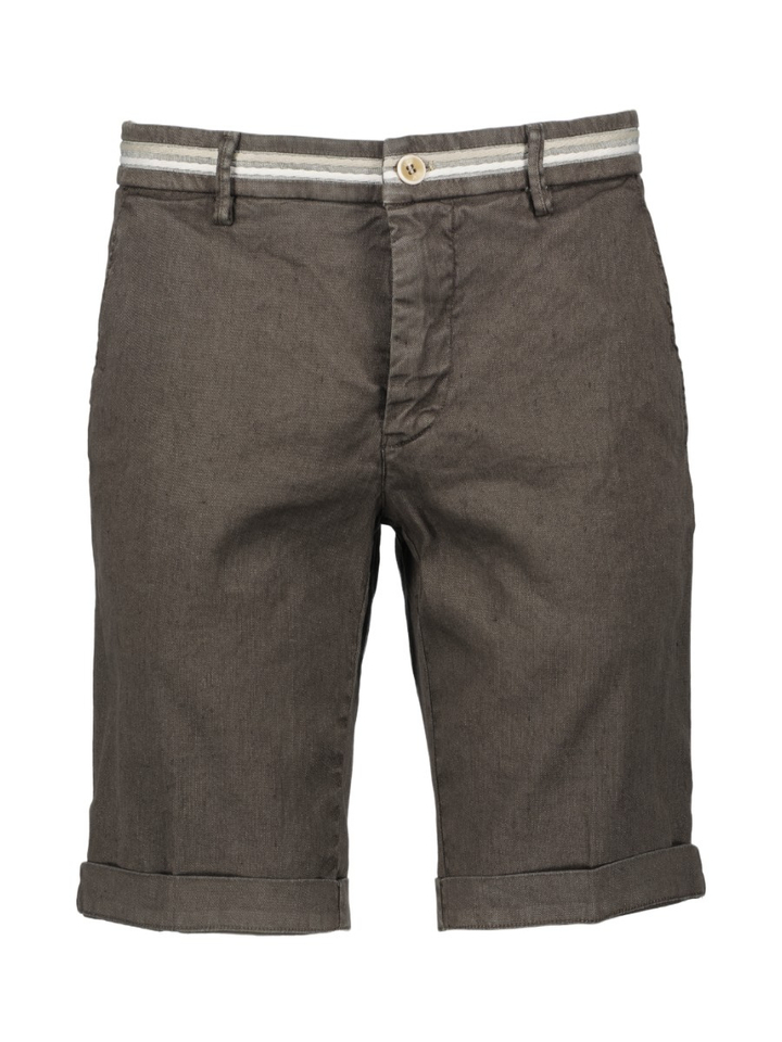 Bruine linnen short Mason's