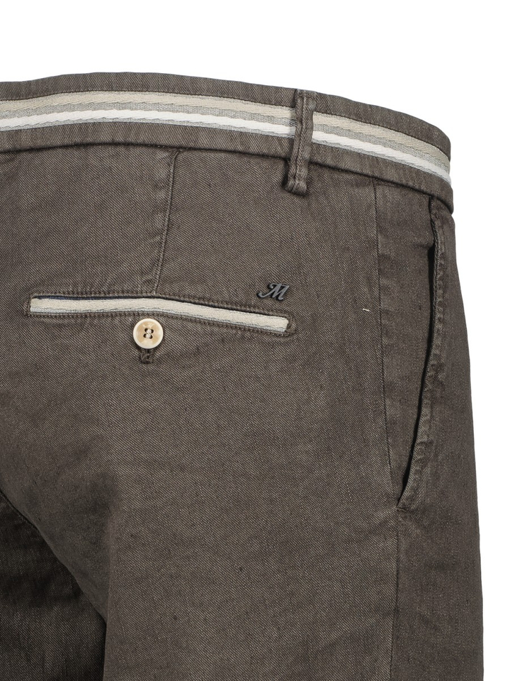 Bruine linnen short Mason's