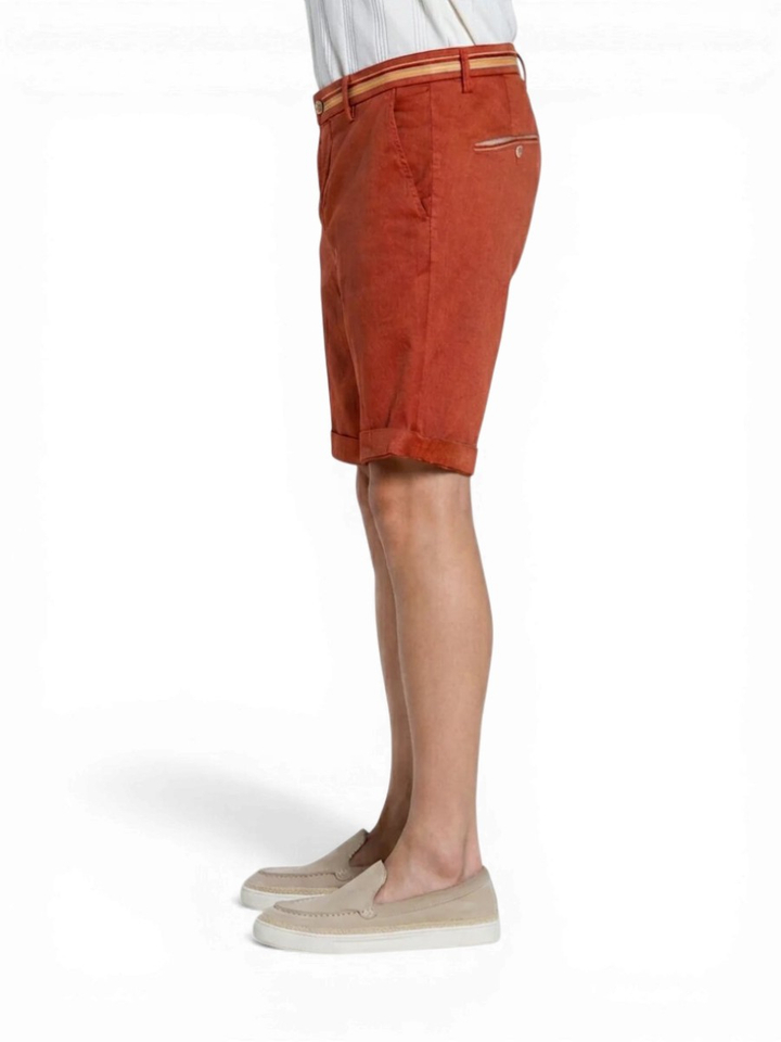 Oranje linnen short Mason's
