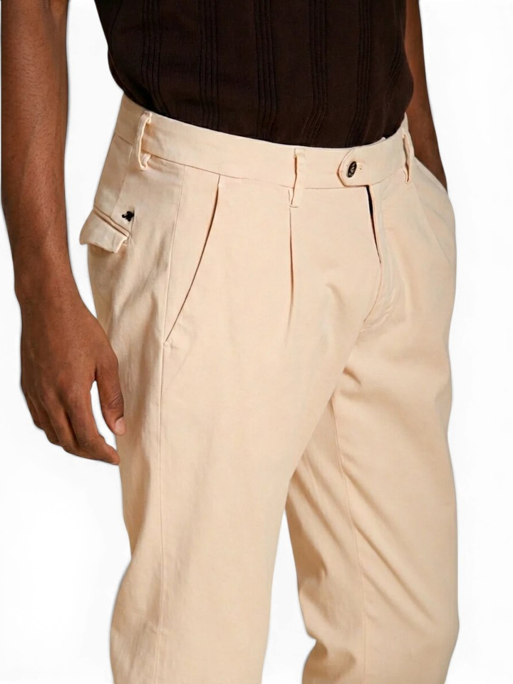 Gele geklede broek Masons