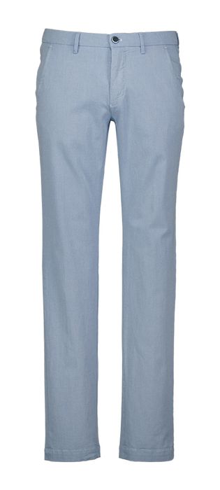 Blauwe broek met print Masons