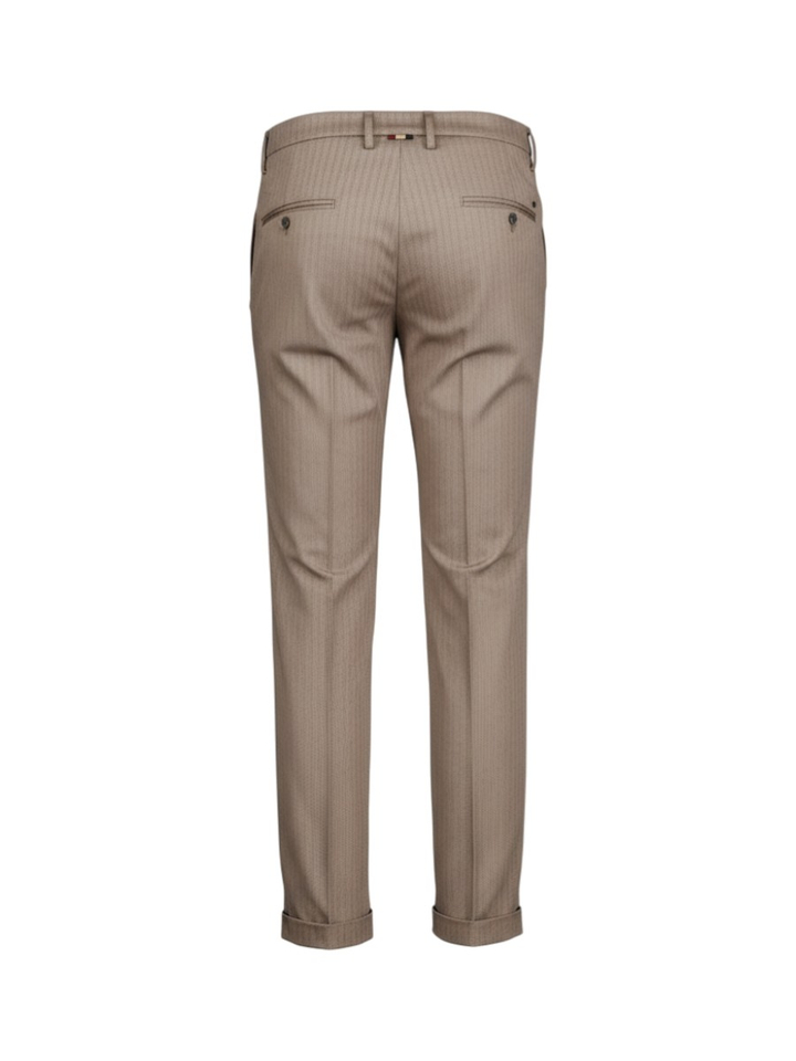 Bruine geklede broek Masons 