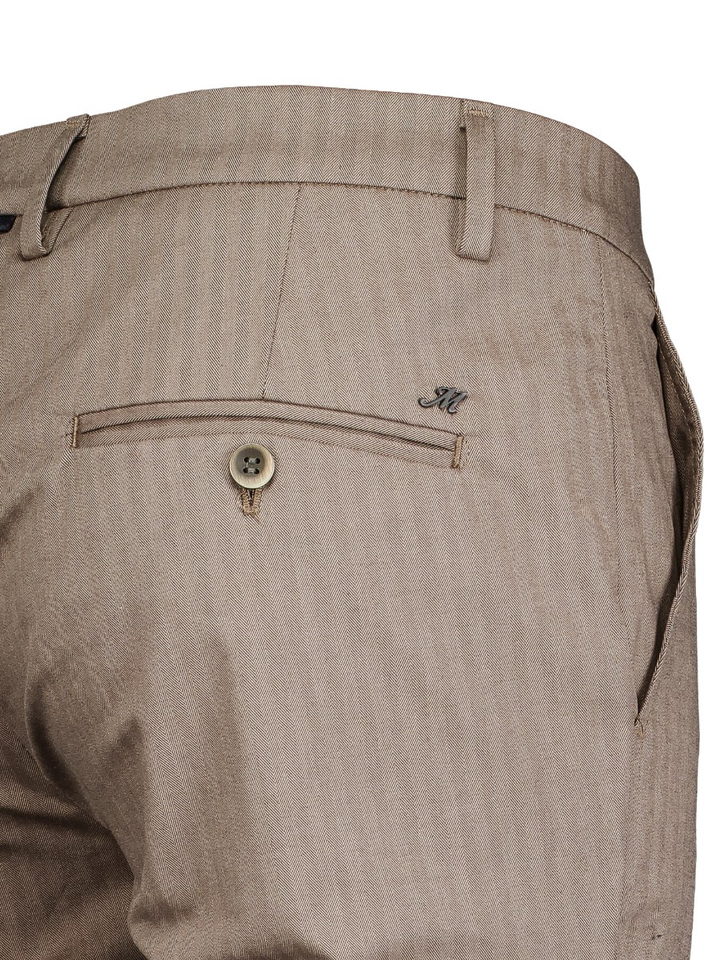 Bruine geklede broek Masons 